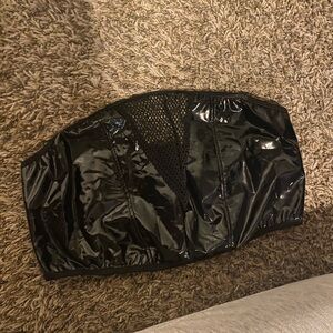 Black Shiny Tube Top